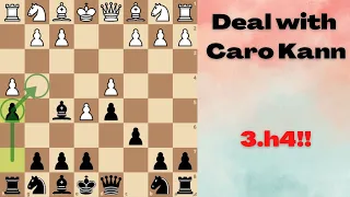 How to Caro kann Tal variation 3.h4 |Head to Head with Caro Ep.11