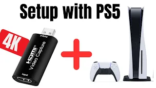 How to Setup 4K HDMI Video Capture Card with PlayStation 5 For Streaming (Gameplay, Facecam,)