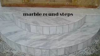 How to install marble round step in India