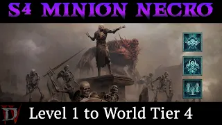 (D4) Minion Necromancer - Level 1 to World Tier 4 - Season 4