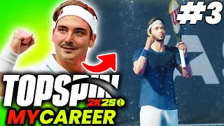 Let’s Play Top Spin 2K25 Career Mode | MyCareer #3 | OUR FIRST TOURNAMENT WIN?! | First Impressions