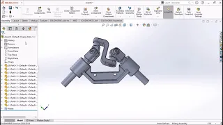 90 degrees uniform motion transmitter - SolidWorks