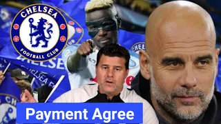 Chelsea  AGREE To PAY  striker's  clause, prompting a SOUR response from Pep to Pochettino!