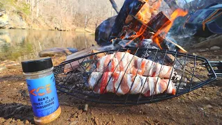 Winter Trout Catch n' Cook (Bacon-Wrapped!)