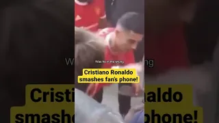 Cristiano Ronaldo smashes fan's phone on the ground! #cristianoronaldo #cristiano #ronaldo