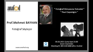 Anafod - Prof. Mehmet Bayhan ile Fotoğraf Dünyasına Yolculuk - Caponigro