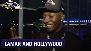 Lamar Jackson Reacts to Marquise "Hollywood" Brown Draft | Baltimore Ravens