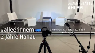 #alleerinnern - 2 Jahre Hanau. Online-Talk, 17. 02.2022, 15 h, Gedenkstätte Ahlem, Region Hannover
