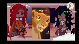 •|Simba e Scar reagindo a kiara e kovu•|gacha club