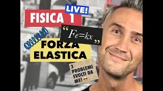 FISICA forza elastica esercizi, problemi forza elastica, legge di hooke, costante elastica