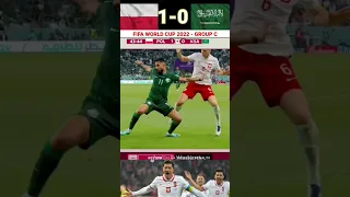 Poland🇵🇱 2-0 Saudi Arabia🇸🇦|FIFA World 🌍Cup Qatar 2022- GROUP C #poland #saudiarabia #shorts