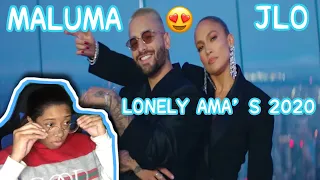 JENNIFER LOPEZ MALUMA Lonely AMA's 2020 | Reaction