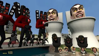 NEW CAMERAMAN ARMY VS SKIBIDI TOILET FAMILY VS SPEAKERMAN BOSSES!! Garry's Mod | Skibidi Toilet #6