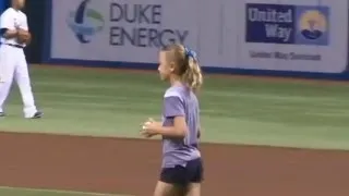 First Pitch Ends in Big Surprise for Soldier's Daughter!