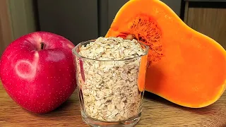 Do you have oatmeal and pumpkin? This healthy breakfast makes me forget about obesity!