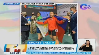 Vanessa Sarno, naka-2 Gold Medals sa Asian Weightlifting Championships | BT