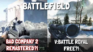 BATTLEFIELD 5 BATTLE ROYAL FREE?! BATTLEFIELD BAD COMPANY 2 REMASTERED?! (This is crazy)