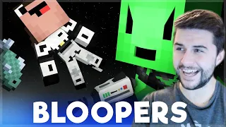 REACTING TO FUNNY SPACE DERP ANIMATION MOVIE BLOOPERS! Minecraft Animation