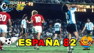 ⚽️Habemus Fútbol |PES 6 Mundial España 1982|🥈Alemania le impide levantar la copa a Maradona🥈