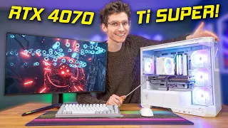 The RTX 4070 Ti Super Gaming PC Build! 🥰 MSI Project Zero, Ryzen 7700, Benchmarks | AD