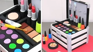 MAKEUP Cosmetics Box Cake  | Pastel Caja De Maquillaje