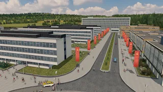 Building a Modern University Campus - Cities: Skylines - Altengrad 68