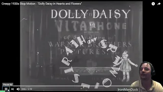 my reaction to Creepy 1930s Stop Motion Dolly Daisy in Hearts and Flowers