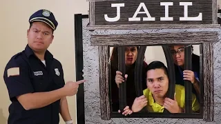 Funny Aunties & Uncle Gets LOCKED UP in Pretend Jail