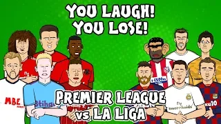 EPL vs La Liga - You laugh, you lose ft. Pogba, Griezmann, Hazard & Messi!