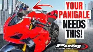 Ducati Panigale V4S Puig Windscreen Install! | WHAT A DIFFERENCE!