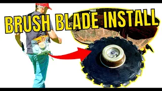 Brush Blade Installation on a Stihl Weedeater | 5 Mins and Done!