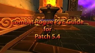 Combat Rogue 5.4 PVE Guide