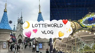 09년생의 롯데월드 브이로그 | 눈치게임 성공 | LOTTE WORLD🎢❤️ | 놀이기구 20개