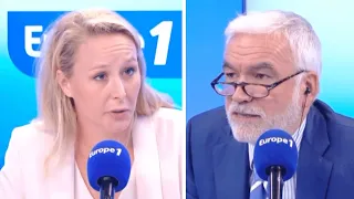 Marion Maréchal face à Pascal Praud : "Amusant de voir l’extrême gauche en pamoison devant le pape"