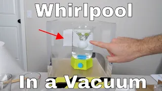 Amazing Effect When You Put a Whirlpool in a Vacuum Chamber