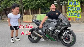 Thử Thách Anh @hieukhonglotv2309 Nhấc Bổng Con Vợ ZX10R 210kg Của Tới Tài Tử.