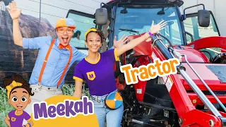 Tractor Time! Blippi & Meekah learn about Vehicles at the Science Center