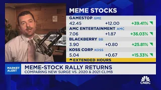 Gordon: Surprising to see the return of the meme stock craze