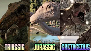 When Dinosaurs Ruled the Earth: The Mesozoic Era ALL PARTS [4k] - Jurassic World Evolution 2