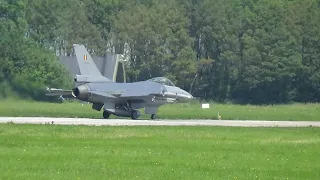 'WIC' RNLAF/BAF F-35's F-16's Taking off Leeuwarden Airbase EHLW