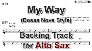 My Way (Bossa Nova Style) - Backing Track with Sheet Music for Alto Sax