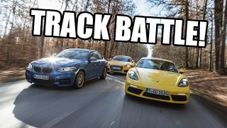 Track Battle! Audi TTS vs. BMW M240i vs. Porsche 718 Cayman | Hockenheim | Onboard | sport auto