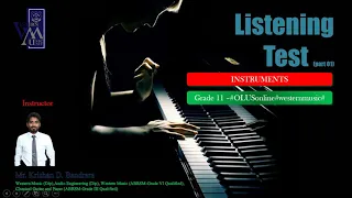 Listening Test (Orchestra Instruments)- for Ordinary Level