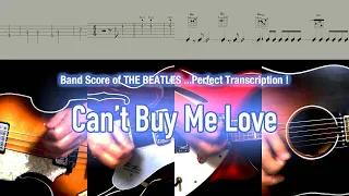 Score / TAB : Can't Buy Me Love - The Beatles - guitar, bass, drums