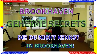 GEHEIME SECRETS DIE DU NICHT KENNST IN BROOKHAVEN! (Roblox Brookhaven  Story Deutschland)