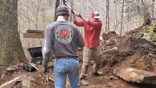 Hunting Arrowheads, Shelter Dig 2/17/24 Work Day, Crew Hired To Move Rocks...