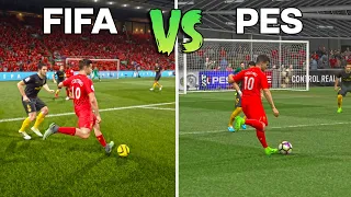 Finesse Shots ▶ FIFA vs PES From 2014 to 2022