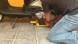 Colocación de Plataforma para mover tu motocicleta