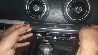 esay remove audi A3 ac climate control panal