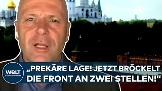 PUTINS KRIEG IN DER UKRAINE: "Äußerst prekäre Lage! Jetzt bröckelt die Front an zwei Stellen"